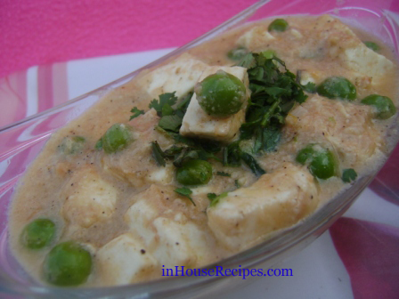 Malai Matar paneer